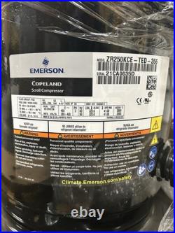 NEW Surplus 20 Ton Emerson Copeland ZR250KCE-TED-266 Scroll Compressor