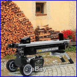 New 1500W 6 Ton Electric Hydraulic Log Splitter Wood Portable Cutter Powerful