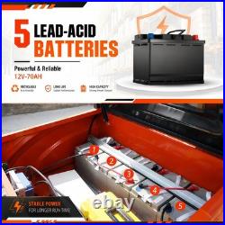 New 2.5Ton Electric Forklift Side Shift Rated Load Lifter With60V 70Ah Charger USA