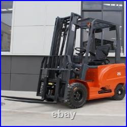 New 2.5Ton Electric Forklift Side Shift Rated Load Lifter With60V 70Ah Charger USA