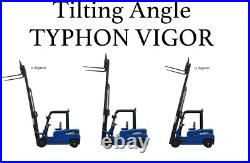 New 3 Ton Rated Capacity TYPHON Electric Forklift Lifter w Side Shift, 3 Stage