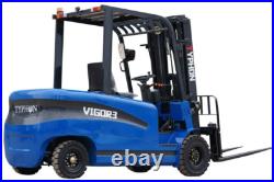 New 3 Ton Rated Capacity TYPHON Electric Forklift Lifter w Side Shift, 3 Stage
