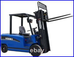 New 3 Ton Rated Capacity TYPHON Electric Forklift Lifter w Side Shift, 3 Stage