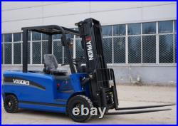 New 3 Ton Rated Capacity TYPHON Electric Forklift Lifter w Side Shift, 3 Stage