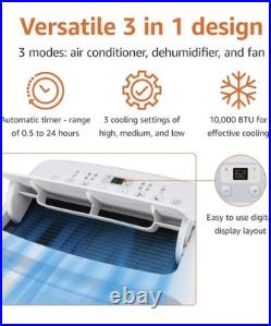 New Amazon Basics 3-In-1 Portable Air Conditioner with Remote, Timer, Sleep Mode