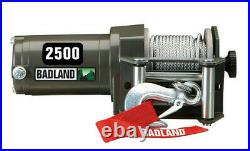 New Badland 2500 lb 1-1/4 Ton 12V Electric UTV ATV Winch Wireless Remote Control