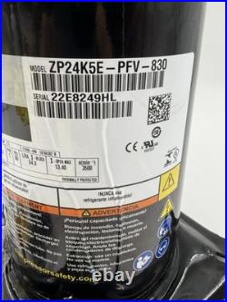New Copeland ZP24K5E-PFV-830 Compressor ZP24K6E-PFV-130, 2 Ton, 208-230V R-410A