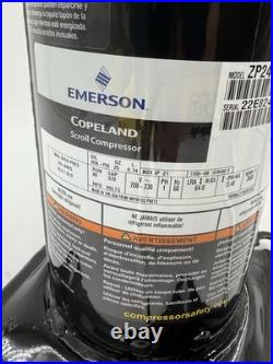 New Copeland ZP24K5E-PFV-830 Compressor ZP24K6E-PFV-130, 2 Ton, 208-230V R-410A