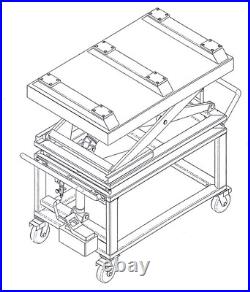 New Energy Vehicle Battery Lift 1 Ton Electric Lift Platform Battery Repair 220V