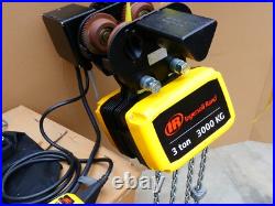 (New) Ingersoll Rand 3 Ton IR Quantum Electric Hoist 25 Ft. Chain QCH200-2ND300