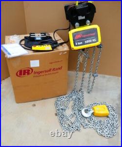 (New) Ingersoll Rand 3 Ton IR Quantum Electric Hoist 25 Ft. Chain QCH200-2ND300