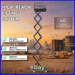New TYPHON xFlex-4046EW Electric Wheel Scissor Lift 2.6Ton 705lbs Load Capacity