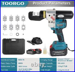 New Update Electric Hydraulic Cable Lug Crimping Tool, 6Ton Auto-Oil-Return Batt