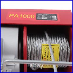 PA1000 2200LB Electric Wire Cable Hoist Winch Crane Hoist Remote Control 1 Ton