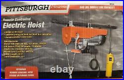 PITTSBURGH AUTOMOTIVE, ELECTRIC HOIST, 60346, 440 LB, With JET TROLLEY, 1/2 TON