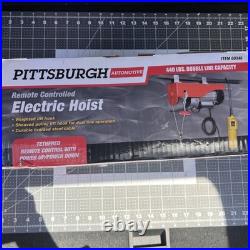 PITTSBURGH AUTOMOTIVE, ELECTRIC HOIST, 60346, 440 LB, With JET TROLLEY, 1/2 TON