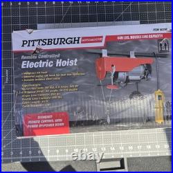 PITTSBURGH AUTOMOTIVE, ELECTRIC HOIST, 60346, 440 LB, With JET TROLLEY, 1/2 TON