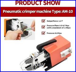 Pneumatic Crimping Tool Am-10 Pneumatic Wire Terminal Crimper with 15 Sets Dies
