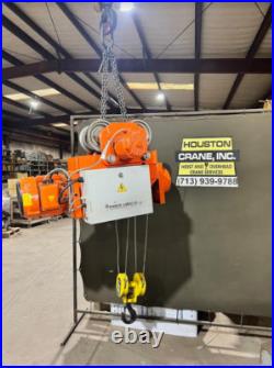 Podem 2 Ton Electric Wire Rope Hoist with Motorized Trolley, 33 Ft lift, 460V