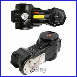 Pro 12 Volt Electric Floor Jack 3 Ton, 2 in 1, Black Tire Inflator Impact Wrench