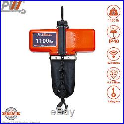 ProWinch 1/2 Ton Mini Electric Chain Hoist 1100 Lb 12 ft Chain 110V Wireless
