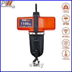 Prowinch 1/2 Ton Mini Electric Chain Hoist 1100 Lb 10 ft Chain 110V Wireless