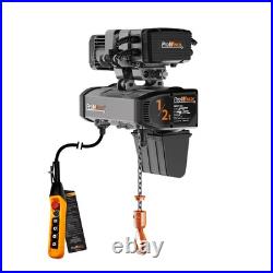 Prowinch 1/2 ton Electric Chain Hoist with Power Trolley Variable Speed 220V 1ø 50 Prowinch 1/2 ton Electric Chain Hoist with Power Trolley Variable Speed 220V 1ø 50