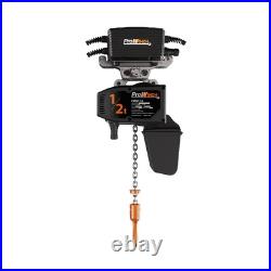 Prowinch 1/2 ton Electric Chain Hoist with Power Trolley Variable Speed 220V 1ø 50 Prowinch 1/2 ton Electric Chain Hoist with Power Trolley Variable Speed 220V 1ø 50