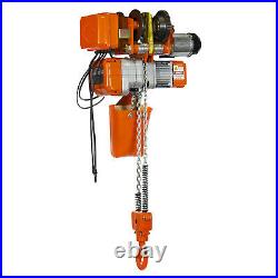 Prowinch 1 Ton Electric Chain Hoist Power Trolley 20 ft. G80 Chain M3/H2 110/12