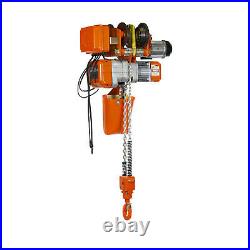 Prowinch 1 Ton Electric Chain Hoist Power Trolley 20 ft. G80 Chain M3/H2 110/120