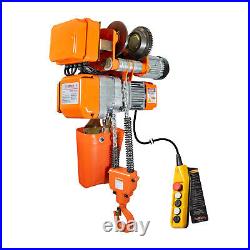 Prowinch 1 Ton Electric Chain Hoist Power Trolley 20 ft. G80 Chain M3/H2 11012