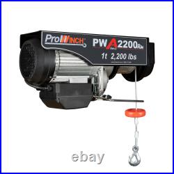 Prowinch 1 Ton Electric Hoist Wire Rope Hoist 2200 lbs. 38 ft. Wireless 110V