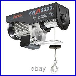 Prowinch 1 Ton Electric Wire Rope Hoist 2200 lbs. 38 ft. 110V