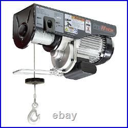 Prowinch 1 Ton Electric Wire Rope Hoist 2200 lbs. 38 ft. 110V