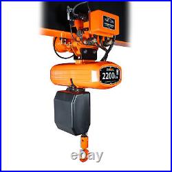 Prowinch 1 ton 2200 lb 220240/460V 2 Speed Electric Chain Hoist Power Trolley 2