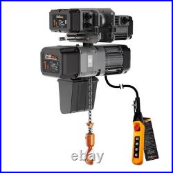 Prowinch 1 ton Electric Chain Hoist with Power Trolley 2 Speed 208240V / 440480V