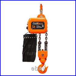 Prowinch 11000 lb 5 ton 208V240V/460V Electric Chain Hoist 30 ft. FEC G80 Japan