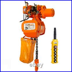 Prowinch 2 Ton Electric Chain Hoist with Electric Trolley 20ft Lifting Height G1