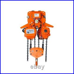 Prowinch Electric Chain Hoist 22000 lb 230/460V 2 Speed Power Trolley 40 10 ton