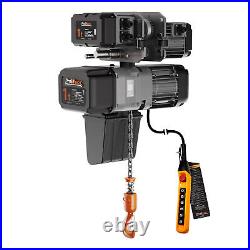 Prowinch Electric Chain Hoist with Power Trolley 2 Speed 208240V / 440480V 1 ton