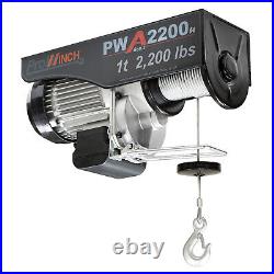 Prowinch Electric Wire Rope Hoist 1 Ton 2200 lbs. 38 ft. 110V