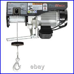 Prowinch Electric Wire Rope Hoist 1 Ton 2200 lbs. 38 ft. 110V