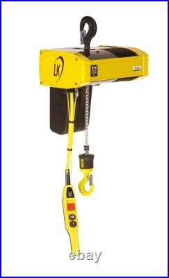R&M LK Electric 2 ton Chain Hoist 3PH 480V 2sp 16/3 FPM with Trolley & More