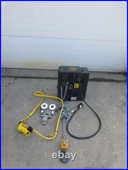 R&M Loadmate LM10 1 Ton 460V 3 Phase Electric Chain Hoist with Trolley