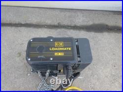 R&M Loadmate LM10 1 Ton 460V 3 Phase Electric Chain Hoist with Trolley