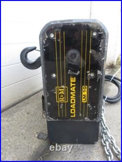 R&M Loadmate LM10 1 Ton 460V 3 Phase Electric Chain Hoist with Trolley