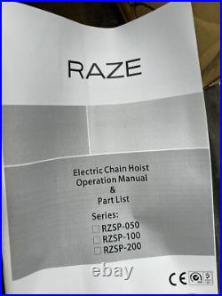 Raze 2 Ton Electric Chain Hoist