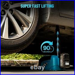 Seesii Electric Car Jack 5Ton 21V Cordless Car Hydraulic Jack with 4.0Ah Battery