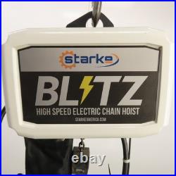 Starke 1/4 Ton 500LB 2-Speed Electric Chain Hoist 20' Lift 36/8FPM 460V FAST