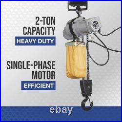 Strongway Electric Chain Hoist 2-Ton Load Capacity, 9.84ft. Lift